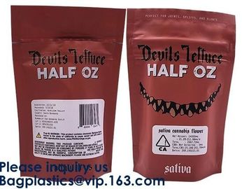Smell Proof Custom Printed Black Foil Laminated Mylar Bags With Ziplock For Food,Mylar Bags Gummy Candy Weed Packaging