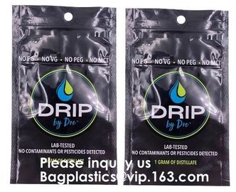 Smell Proof Custom Printed Black Foil Laminated Mylar Bags With Ziplock For Food,Mylar Bags Gummy Candy Weed Packaging