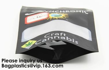 Aluminum Foil Mylar Smell Proof Bag Weed Ziplock Bag,Child Resistant Exit Handle Bags Smell Proof For Legal Medicinal Pr