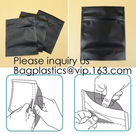 Child Proof Ziplock Smell Proof Mylar Bag for Weed,Medical Matte Smell Proof Weed Foil Packaging Edible Mylar Plastic Ba