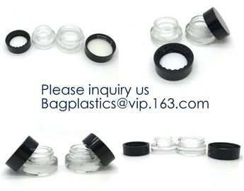 Glass Jar 3ml,5ml,7ml,10ml,15ml,30ml Storage Bottles & Jars, Small Glass Jars Containers Silicone,Plastic,Bamboo,Glass