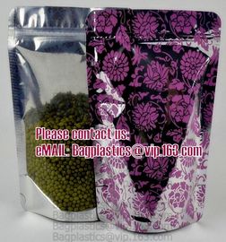 Side Gusset Bags, Quad Sealed Bags, Cookie packaging, Tea pack, Coffee pack, Oil packaging Aluminium Foil Ziplock Bags W