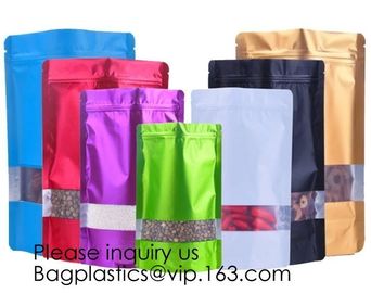 Heat Seal Flat Pocket Mylar Foil Open Top Packaging Bags Coffee Tea Food Storage Aluminum Foil Vacuum Pouch Bag  bagease