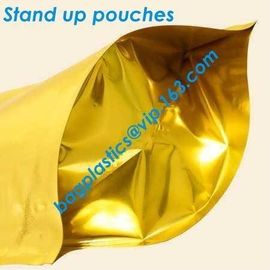 Metalized Bags, Bopp Metalized Bags, Metalized Pouches, VEMPET, PP, BOPP, OPP, CPP, NYLON Aluminized ziplock stand up ba