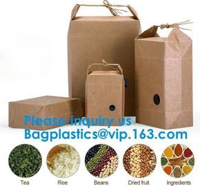 Printing Packing Gift Shopping Brown Kraft Paper Bag Accept Customized Logo Paper Bag With Rope Handle bagease bagplasti