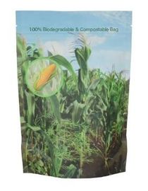 eco friendly Custom Printed 100% Biodegradable food packing bag shopping pla filament bags block bottom coffee pack bags