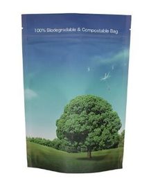 eco friendly Custom Printed 100% Biodegradable food packing bag shopping pla filament bags block bottom coffee pack bags