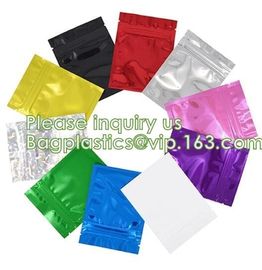 Holographic Pouch Brightly Custom Printing Logo Laser Three Side Sealed Bag For Lip Eyelash Glue Hairpin