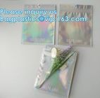 Laser Holographic Material Printed Heat Seal Aluminum Foil Packing Plastic Bag With Ziplock For Small Stuff 10g 5g