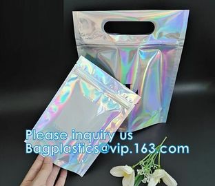 mylar zipper bags Three side seal bags bags with clear front Spout pouches Plastic bag Paper products Pill packages