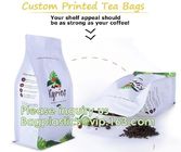 Eco Recyclable Reusable Resealable Doypack Coffee Tea Bag Red Stand up Pouch with Valve and Ziplock Chocolate, Potato