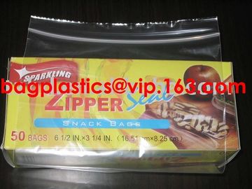 PE LDPE fish food double zip lock plastic packaging bag, eco friendly zip lock pouch bag,ziplock bags custom, FDA LDPE M