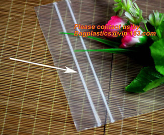 Custom Double Seal Plastic Bag /Double Track Plastic Zipper Bags, LDPE clear biodegradable plastic double track reusable