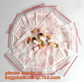 Medical Zipper Bag/LDPE Medical zipper bag/Medicine zipper Bag, writable medical ziplock pills capsule packaging bag zip