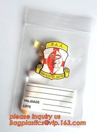 custom printed food grade pe holographic zipper pouch writable medical ziplock pills capsule packaging bag zip lock poly