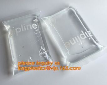 Double zipper tracks LDPE clear plastic ziplock bag plastic ziplock freezer bag, double track ziplock bag for grocery, w