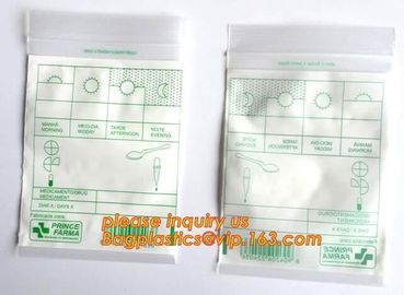 Medical First Aid Kit Empty Bag, medical pill zip lock bag, resealable medical exit bag with ziplock for tobacco packs