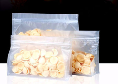Stand Up Zipper Pouch Transparent Packaging Ziplock Bag Zip Lock Plastic Mylar Bag, FDA EU Food Grade Powder Packaging