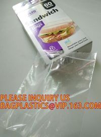 Customize Resealable Plastic Clear Poly Ziplock Baggies custom zip lock bag, LDPE HDPE CPE PPE PVC Plastic Slider Zipper