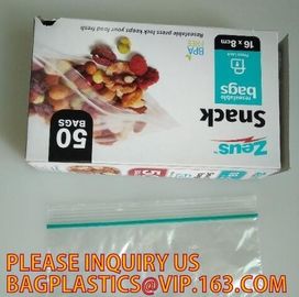 Customize Resealable Plastic Clear Poly Ziplock Baggies custom zip lock bag, LDPE HDPE CPE PPE PVC Plastic Slider Zipper
