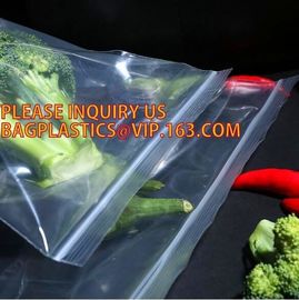 clear or printed ziplock bag with double track for food or fruit storage, LDPE self sealing storage blank zip bag, packs