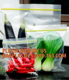 resealable custom food package freezer double track ziplock bag, big zippers transparent bag double track zipper with te