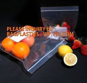 resealable custom food package freezer double track ziplock bag, big zippers transparent bag double track zipper with te
