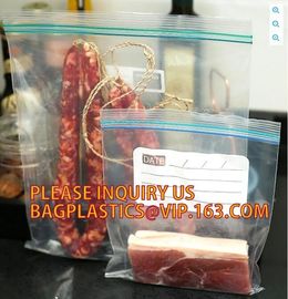 BANK PLASTIC COIN Reclosable Bag, Plastic food storage bag, ziplock bag with double track for food or fruit storage by C