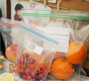 FDA LDPE Ziplock Gallon Slider Storage freezer Bags, custom printing mini ziplock bags with apple brand, ROHS recyclable