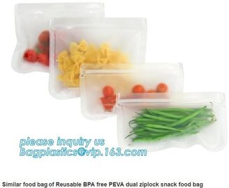 Reusable Snack Bags Sandwich Storage Bag, Ziplock Plastic Slider Storage Bag, food/snack candy storage bag, bagplastics