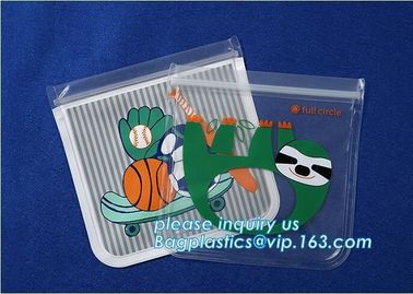 Reusable Silicone Food Fresh vegetable Seal packing Bag with Ziplock Heat Resistant Food Storage Bag, bagplastics, bages