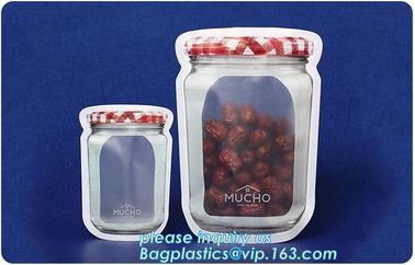 Resealable three -side sealed Aluminum Foil Zip Lock Bag/Food Moisture-proof Ziplock Pouch with Custom Logo, bagease