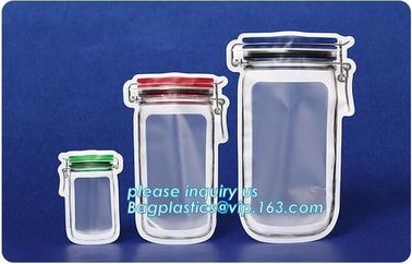Resealable three -side sealed Aluminum Foil Zip Lock Bag/Food Moisture-proof Ziplock Pouch with Custom Logo, bagease
