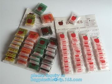 Bag Type and Accept Custom Order Mini Apple bags baggies, Apple Mini Zip Lock Bags, ziplock bag mini apple zipper bag wi