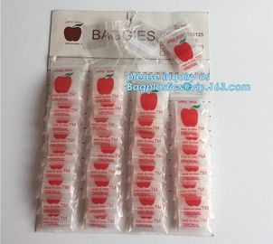 Bag Type and Accept Custom Order Mini Apple bags baggies, Apple Mini Zip Lock Bags, ziplock bag mini apple zipper bag wi
