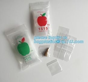 1212 Apple Mini Ziplock Baggies 17 Color Mix 100 Bags 1/2" X 1/2", cheap 100%LDPE plastic custom 3x3 zip lock bag/ custo