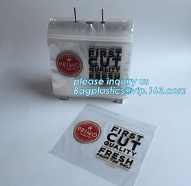 Custom Design Deli Saddle Zip Lock Bag, Virgin LDPE Reclosable Plastic ziplock saddle bag deli bag with Printed Logo for