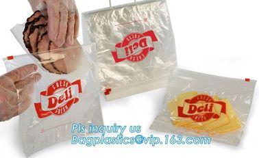 food grade LDPE Top Load saddle slider bag, Saddle deli bag with bottom slider for packing food, Biodegradable Ziplock s