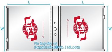LDPE seal top deli saddle pack saddle ziplock bags for fresh, Deli bag, saddle zip lock bag, Food Grade Grip Seal Deli S