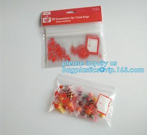 bag with ziplock China website No printing Transparent Stand up zipper pouch for food packaging, gift ziplock bags, pac