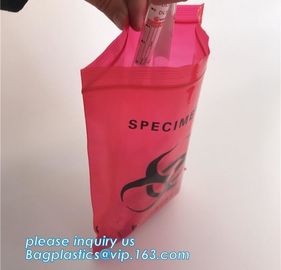 BioHazard Zip Lock Medical Specimen Bags, LDPE Biohazard Specimen Ziplock Bag For Laboratory, Lab Bags /Specimen Bags/zi