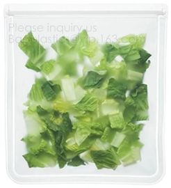 PLA compostable plastic fresh vegetables packaging bag,Custom Logo Ziplock Reusable Silicone Fresh Sandwich Cooking Bag