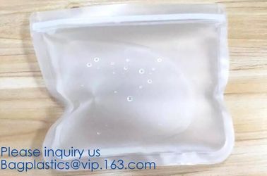 Essential housewares, Fresh Lock, Seal Fresh, Portable Reusable Food Ziplock Seal Silicone Fresh Freezer Bag For Travel