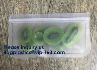 PEVA Snack Food Packaging 5pcs Set Pack Food Snack Storage PEVA Ziplock Reusable Peva Food Storage Zip Seal Sandwich Sna
