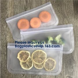 5pcs Set Pack Food Snack Storage PEVA Ziplock Reusable Peva Food Storage Zip Seal Sandwich Snack Bag, Bagease Bagplastic