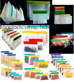 Large Capacity Leakproof Reusable Double Ziplock Peva Sandwich Snack Bags,EASY SEAL SLIDER,Eco-friendly manufacturers