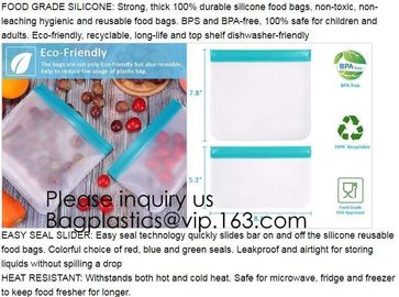 Recyclable Custom Size Sandwich And Snack Peva Zip Lock Stand Bags,Biodegradable PEVA Plastic Sandwich Snack Ziplock Sto