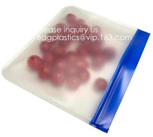 Recyclable Custom Size Sandwich And Snack Peva Zip Lock Stand Bags,Biodegradable PEVA Plastic Sandwich Snack Ziplock Sto