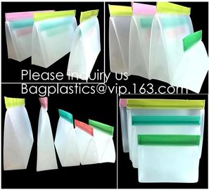 Recyclable Custom Size Sandwich And Snack Peva Zip Lock Stand Bags,Biodegradable PEVA Plastic Sandwich Snack Ziplock Sto