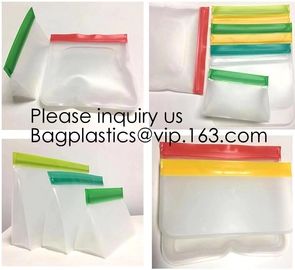Recyclable Custom Size Sandwich And Snack Peva Zip Lock Stand Bags,Biodegradable PEVA Plastic Sandwich Snack Ziplock Sto
